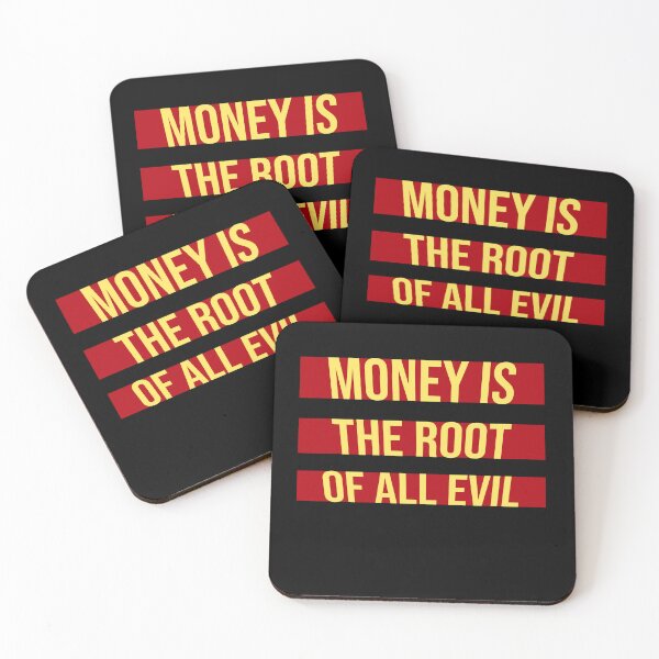 Item preview, Money Root Evil Capitalism Greed Finance Wealth designed and sold by shirt-o-mat.