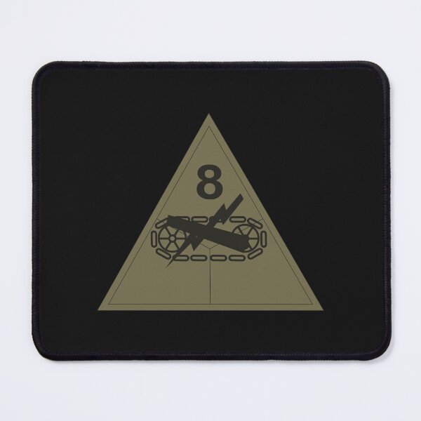 Artikelvorschau, Armee – SSI – 8. Panzerdivision – Unterworfen X 300 entworfen und verkauft von Military Insignia Products.