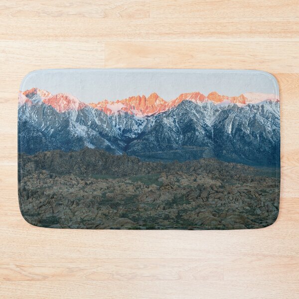 Item preview, Alpen Glow Sunrise on Mount Whitney & Alabama Hills designed and sold by Wild Afterglow.