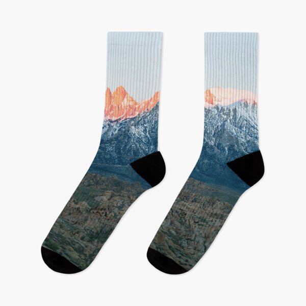 Item preview, Alpen Glow Sunrise on Mount Whitney & Alabama Hills designed and sold by Wild Afterglow.