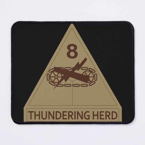 Item preview, Army - SSI - 8th Armored Division w Name Tape - Subdued Desert X 300 designed and sold by Military Insignia Products.