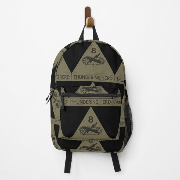 Item preview, Army - SSI - 8th Armored Division w Name Tape - Subdued X 300 designed and sold by Military Insignia Products.