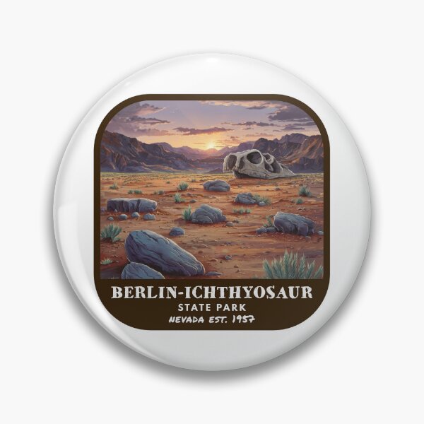 Item preview, Vintage Berlin Ichthyosaur State Park (Nevada State Park) designed and sold by RabbitK.