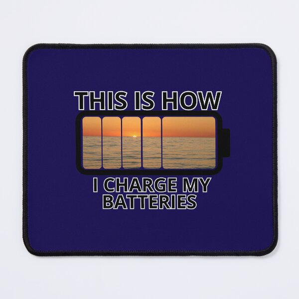 Item preview, Charging My Batteries – Nature & Sunset Illustration designed and sold by positive vibes.