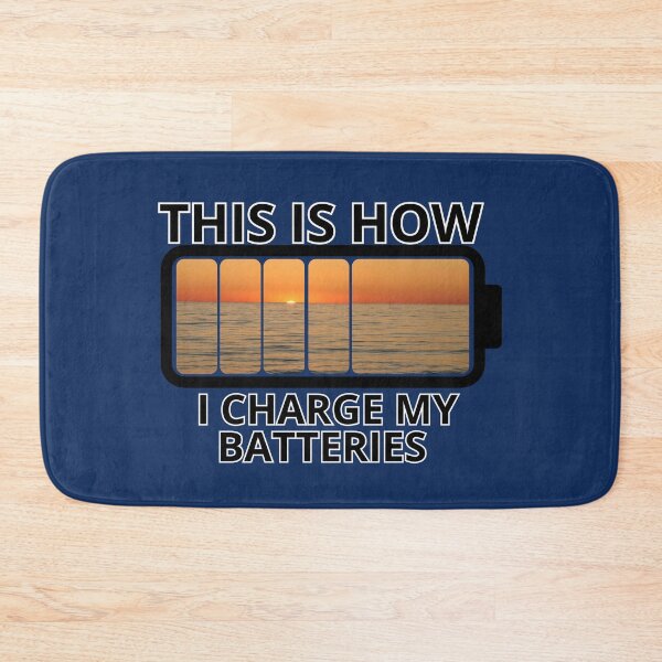 Item preview, Charging My Batteries – Nature & Sunset Illustration designed and sold by positive vibes.
