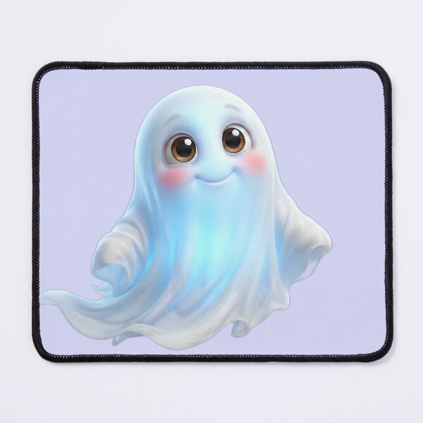 Item preview, Cute Friendly Ghost - Adorable Halloween Chibi 3D Art designed and sold by PixMoody.