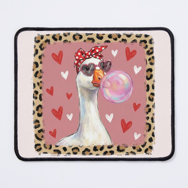 Item preview, Sassy Valentine Goose Bubblegum Leopard Print designed and sold by AdyKurniawan.