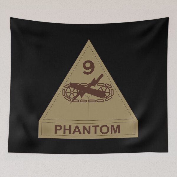 Item preview, Army - SSI - 9th Armored Division w Name Tape - Subdued Desert X 300 designed and sold by Military Insignia Products.