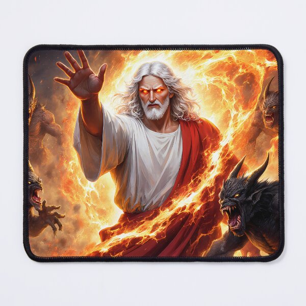 Item preview, The Messiah's Rebuke - Dark Fantasy Spiritual Warfare designed and sold by KingdomsHarvest.