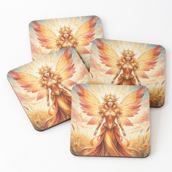 Item preview, Aurelia Solwing – The Radiant Zodiac Sun Fairy designed and sold by Dream Bloom Gallery.