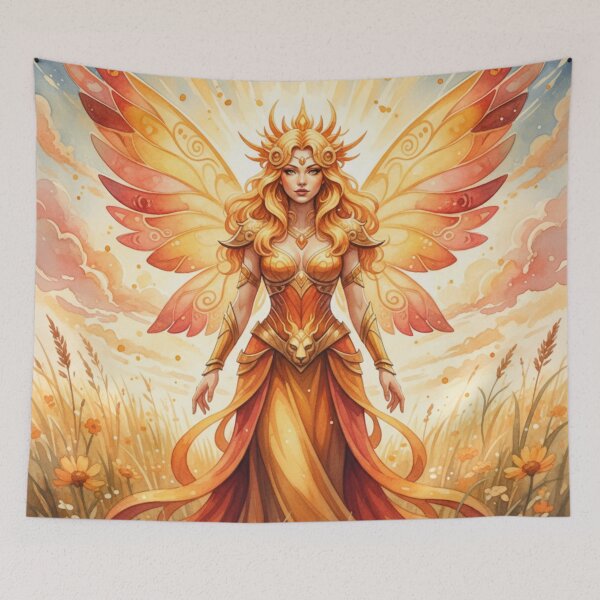 Item preview, Aurelia Solwing – The Radiant Zodiac Sun Fairy designed and sold by Dream Bloom Gallery.