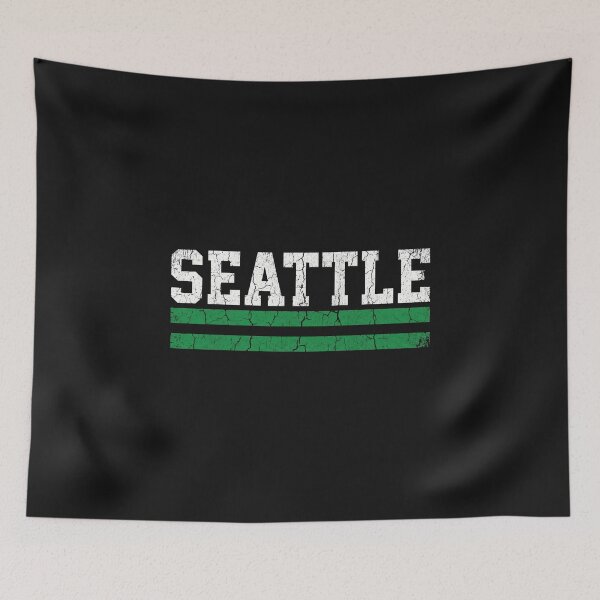 Item preview, Seattle Distressed Sports Typography Green Stripes designed and sold by AdyKurniawan.
