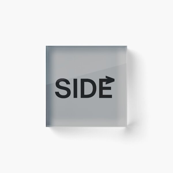 Item preview, Side - Minimalist Typography with Curved Arrow designed and sold by CreativeXHub.