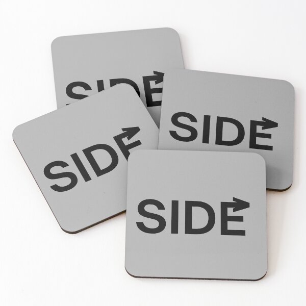 Item preview, Side - Minimalist Typography with Curved Arrow designed and sold by CreativeXHub.