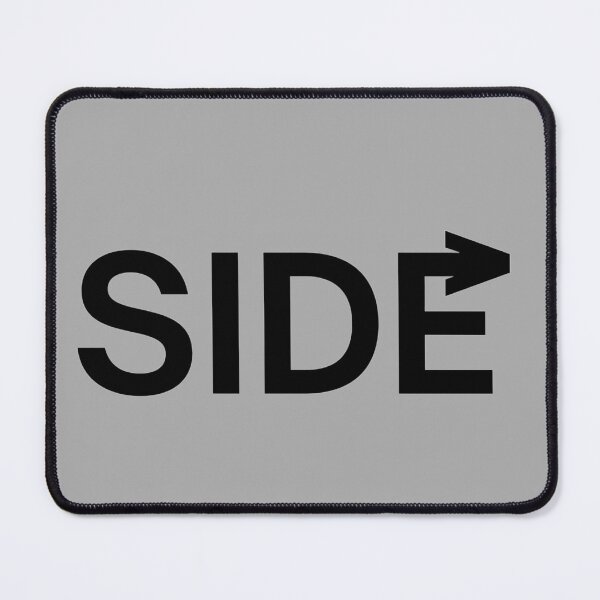 Item preview, Side - Minimalist Typography with Curved Arrow designed and sold by CreativeXHub.