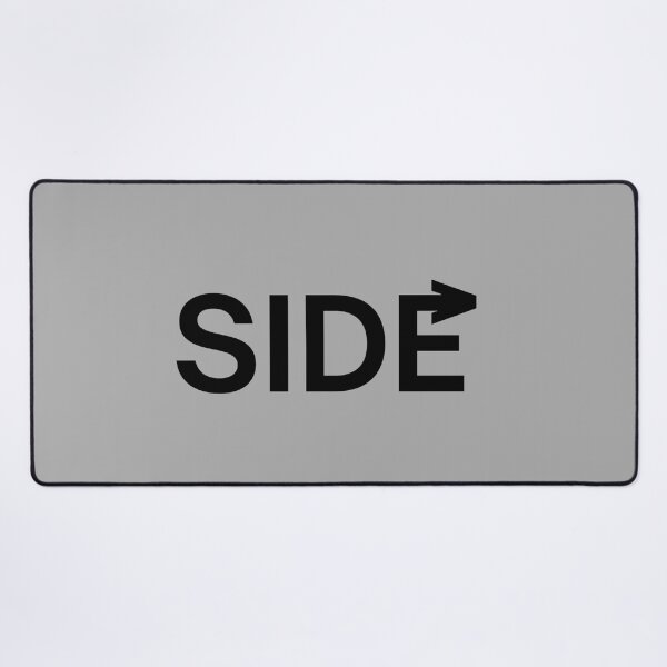 Item preview, Side - Minimalist Typography with Curved Arrow designed and sold by CreativeXHub.