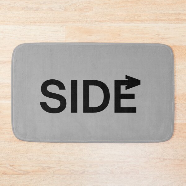 Item preview, Side - Minimalist Typography with Curved Arrow designed and sold by CreativeXHub.