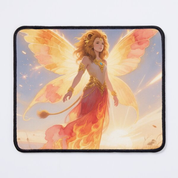 Item preview, Solara Ignis – The Celestial Fire Zodiac Fairy” designed and sold by Dream Bloom Gallery.