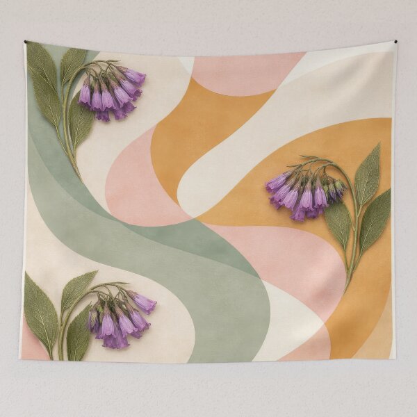 Item preview, Pressed Flowers Abstract Calm designed and sold by scicilysimonee.