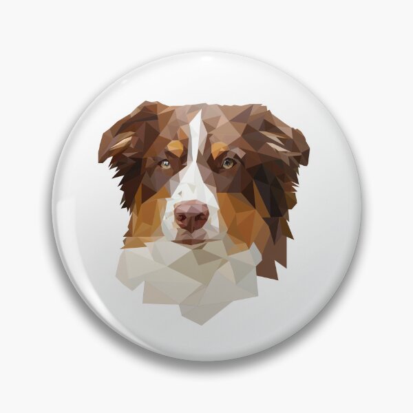 Item preview, Australian Shepherd Low Polygon Dog – Geometric Dog Art Design designed and sold by OverNickles194.