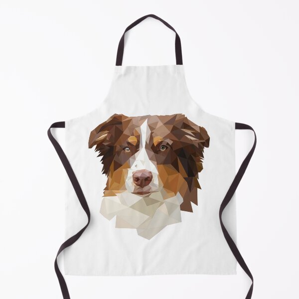 Item preview, Australian Shepherd Low Polygon Dog – Geometric Dog Art Design designed and sold by OverNickles194.