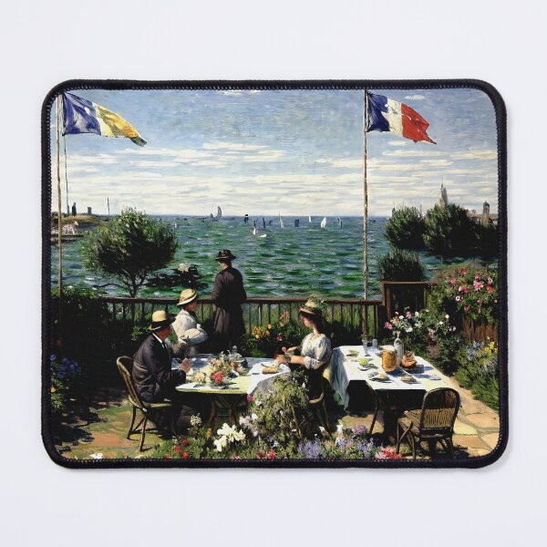 Item preview, Sainte-Adresse Garden - Emanating the Tranquil Charm and Coastal Elegance designed and sold by artdesignsnow.