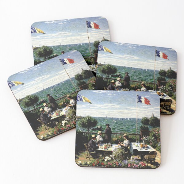 Item preview, Sainte-Adresse Garden - Emanating the Tranquil Charm and Coastal Elegance designed and sold by artdesignsnow.
