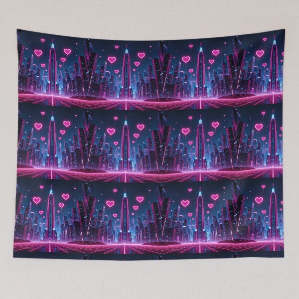 Item preview, Neon Love City designed and sold by PixelVibe782.