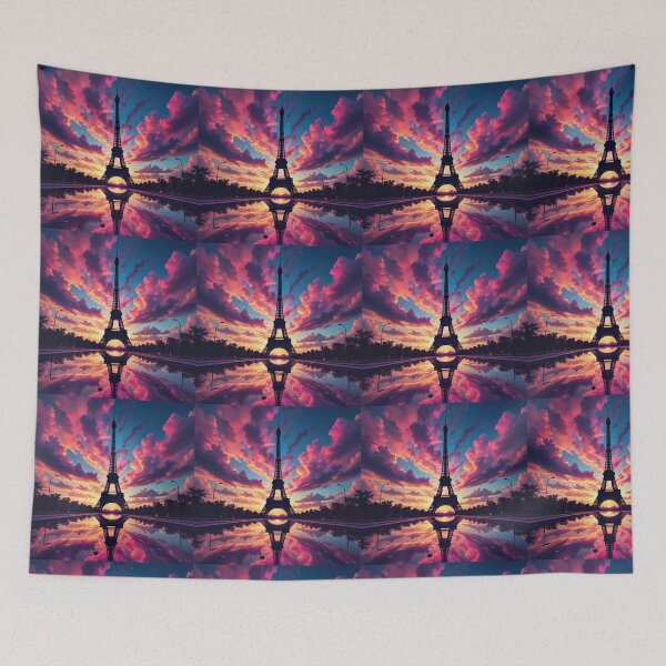 Item preview, Eiffel Dreams at Sunset designed and sold by PixelVibe782.