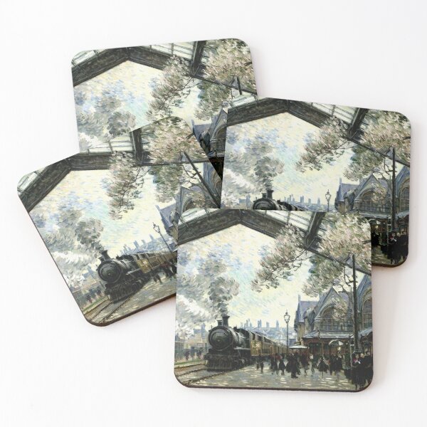 Item preview, Gare St. Lazare - Bustling 19th Century Industrial energy designed and sold by artdesignsnow.