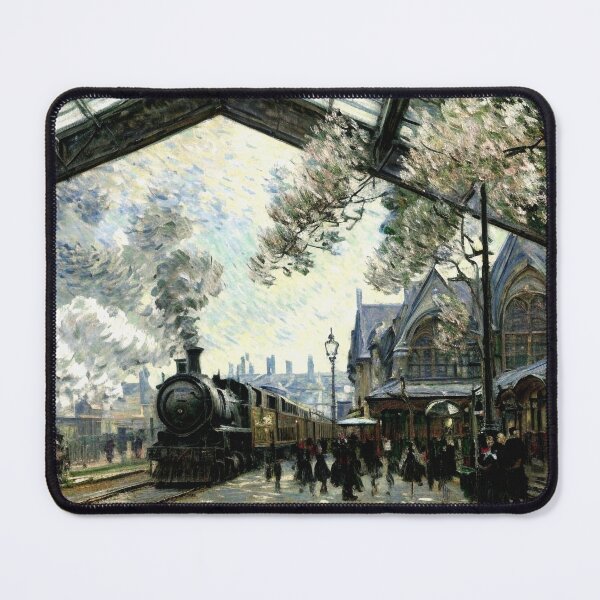 Item preview, Gare St. Lazare - Bustling 19th Century Industrial energy designed and sold by artdesignsnow.
