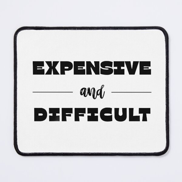 Item preview, “Expensive and Difficult Motivational Mindset Typography Quote Design” designed and sold by Deep-Fold.