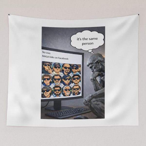 Item preview, MAGA Folks Always Look the Same/It's the Same Person designed and sold by HAPPY'S-TEE-MART.