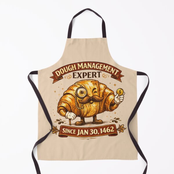 Item preview, Funny Dough Management Expert Croissant Mascot designed and sold by Iuqiune.