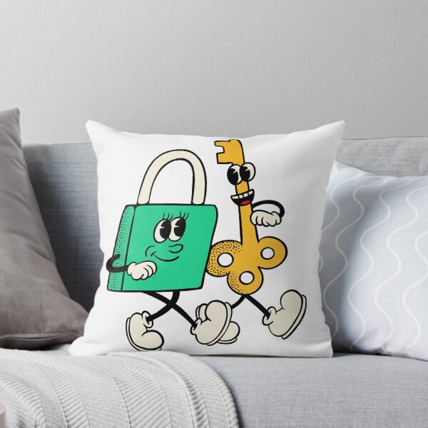 Item preview, Cute Lock and Key Love Sticker – Valentine Cartoon Couple designed and sold by FestivityFinds.