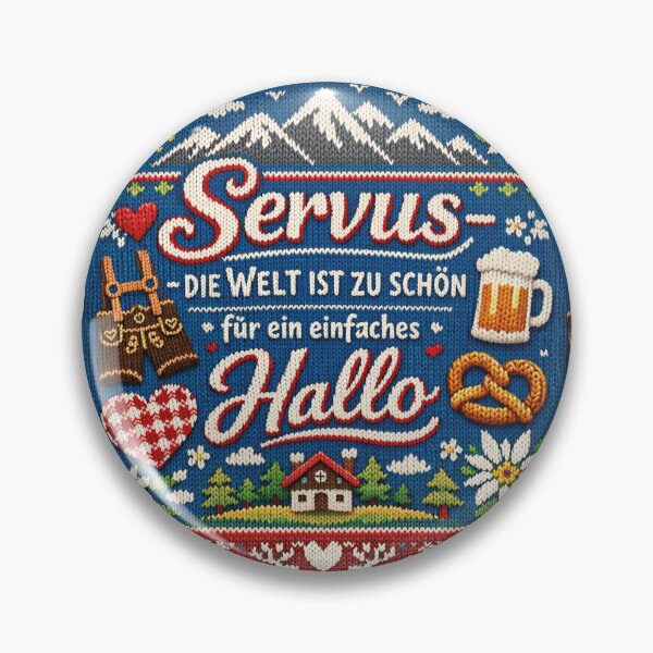 Artikelvorschau, Servus Bayern Gruß – Gemütliches Alpen Strick Design entworfen und verkauft von Mauswohn.
