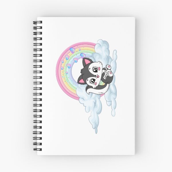Item preview, Happy Skunk - Cute Skunk on Cloud with Pastel Rainbow designed and sold by Love3Happy.