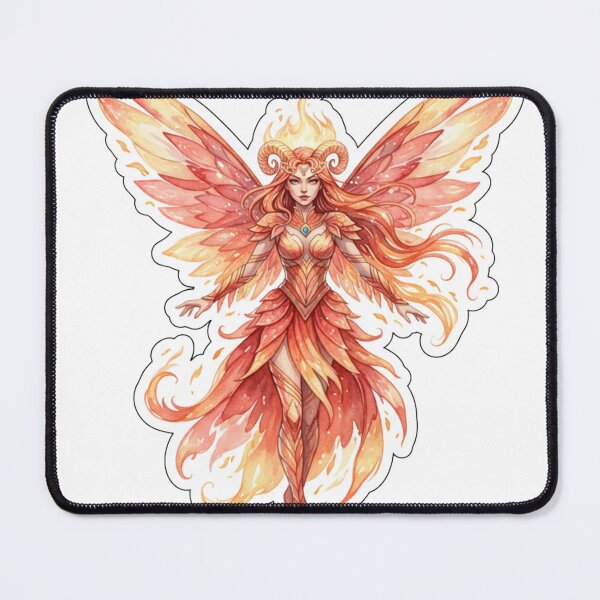 Item preview, Pyra Aries – The Flameborn Zodiac Fairy designed and sold by Dream Bloom Gallery.
