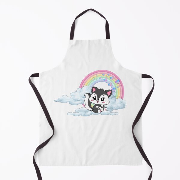 Item preview, Happy Skunk - Cute Skunk on Cloud with Pastel Rainbow designed and sold by Love3Happy.