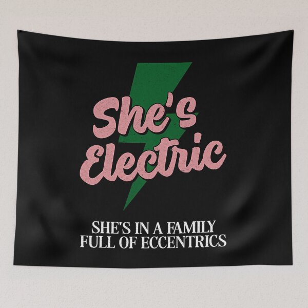 Item preview, She's Electric 90's Oasis Band She's In A Family Full Of Eccentrics designed and sold by WebTucker.