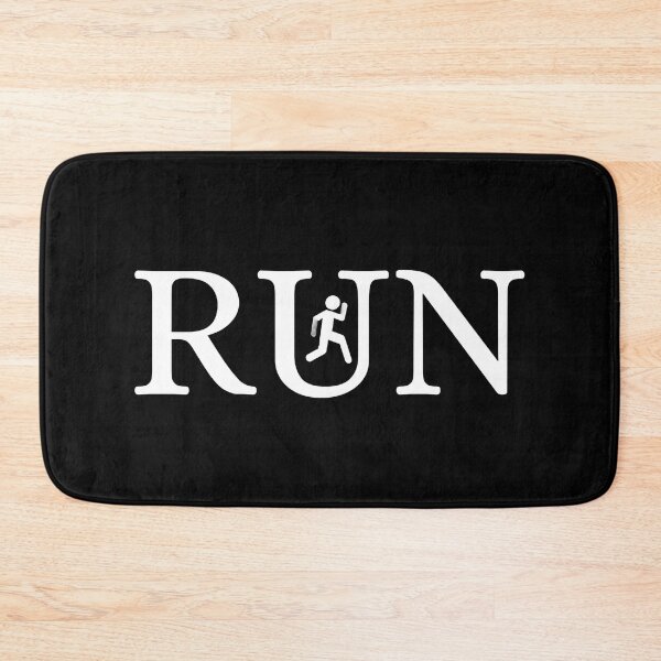 Item preview, RUN - Minimalist Typography with Runner Silhouette designed and sold by CreativeXHub.