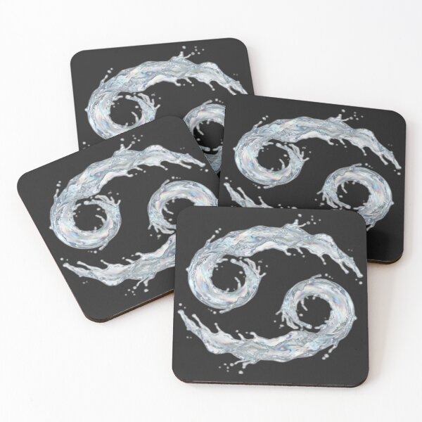 Item preview, 3D Liquid Water Cancer Zodiac Sign - Realistic Splash Art designed and sold by PixMoody.