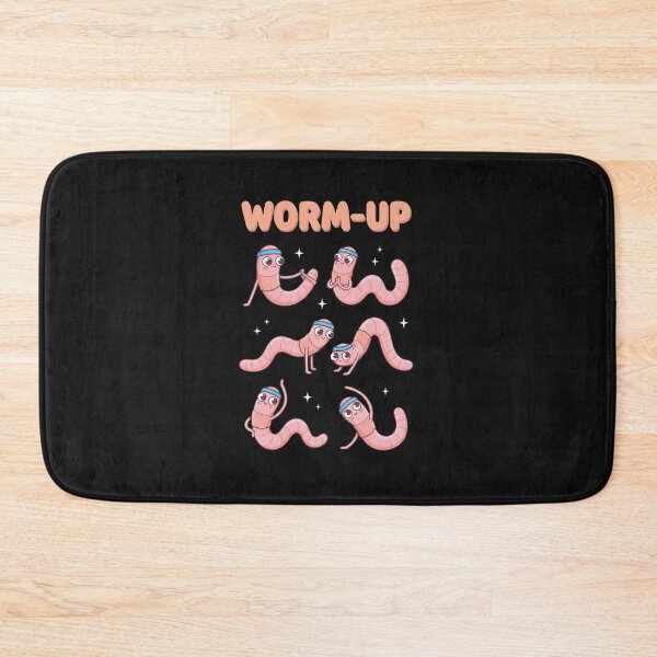 Item preview, Worm-Up Funny Yoga Worms Fitness Pun designed and sold by AdyKurniawan.