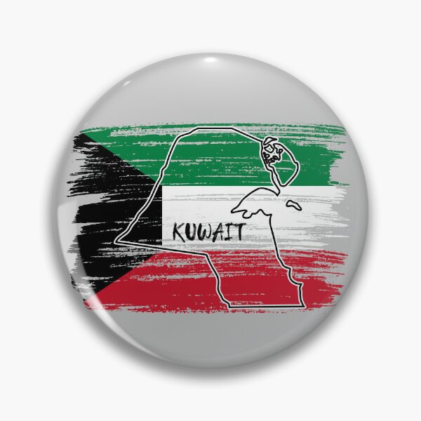 Item preview, Kuwait Flag Grunge Art - Proud Kuwaiti Roots Silhouette designed and sold by mashmosh.
