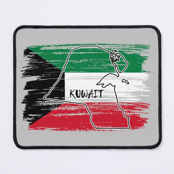 Item preview, Kuwait Flag Grunge Art - Proud Kuwaiti Roots Silhouette designed and sold by mashmosh.