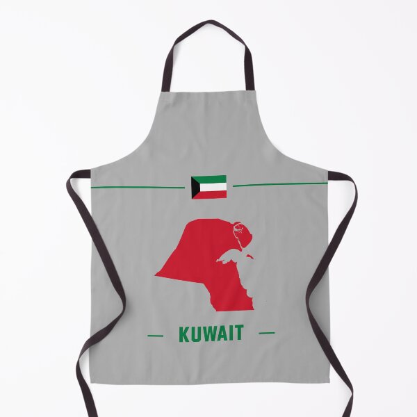Item preview, Kuwait Pride, Minimalist Flag & Map Silhouette Art designed and sold by mashmosh.
