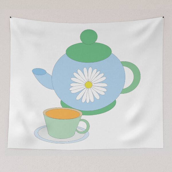 Item preview, Teapot and Tea cup designed and sold by ROSE ANN BANILAR.