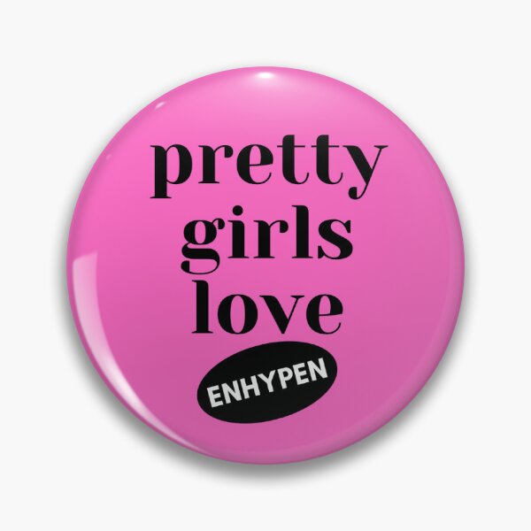 Item preview, ENHYPEN PRETTY PINK PINK BUTTON designed and sold by annejiyongi.
