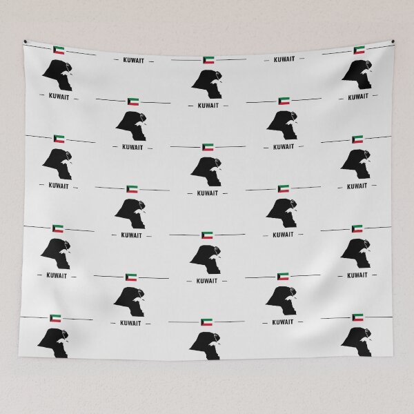 Item preview, Kuwait Pride - Modern Minimalist Map & Flag Design designed and sold by mashmosh.