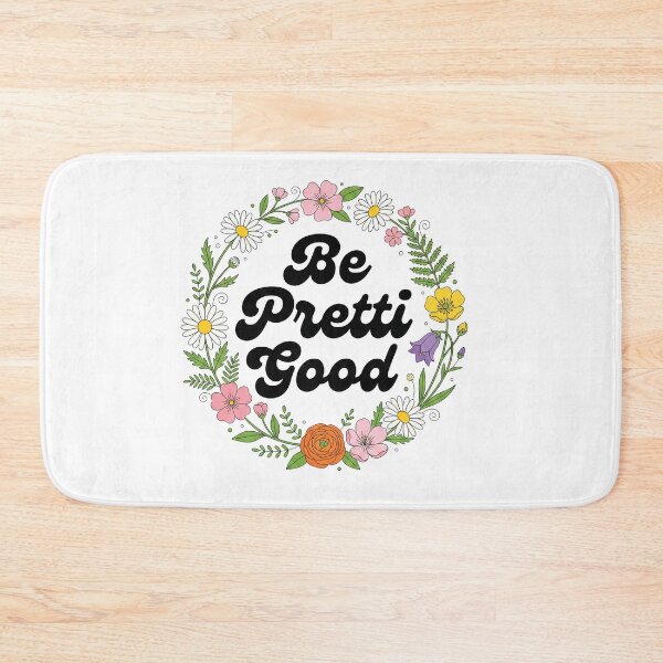 Item preview, Be Pretti Good Retro Floral Wreath - Groovy 70s Aesthetic designed and sold by AdyKurniawan.